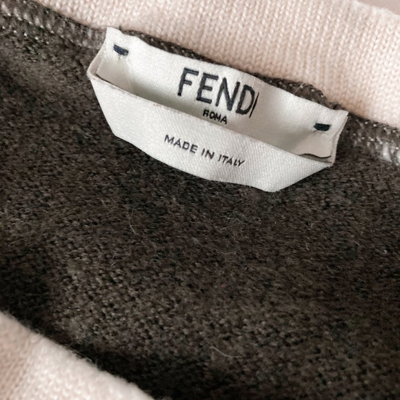 FENDI Wool Jumper Pants Dark Olive Green Sweater Set xs/s 4 - Picture 5 of 16